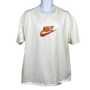 90s Nike Center Swoosh Short Sleeve T Shirt Mens XL Silver Tag Cotton